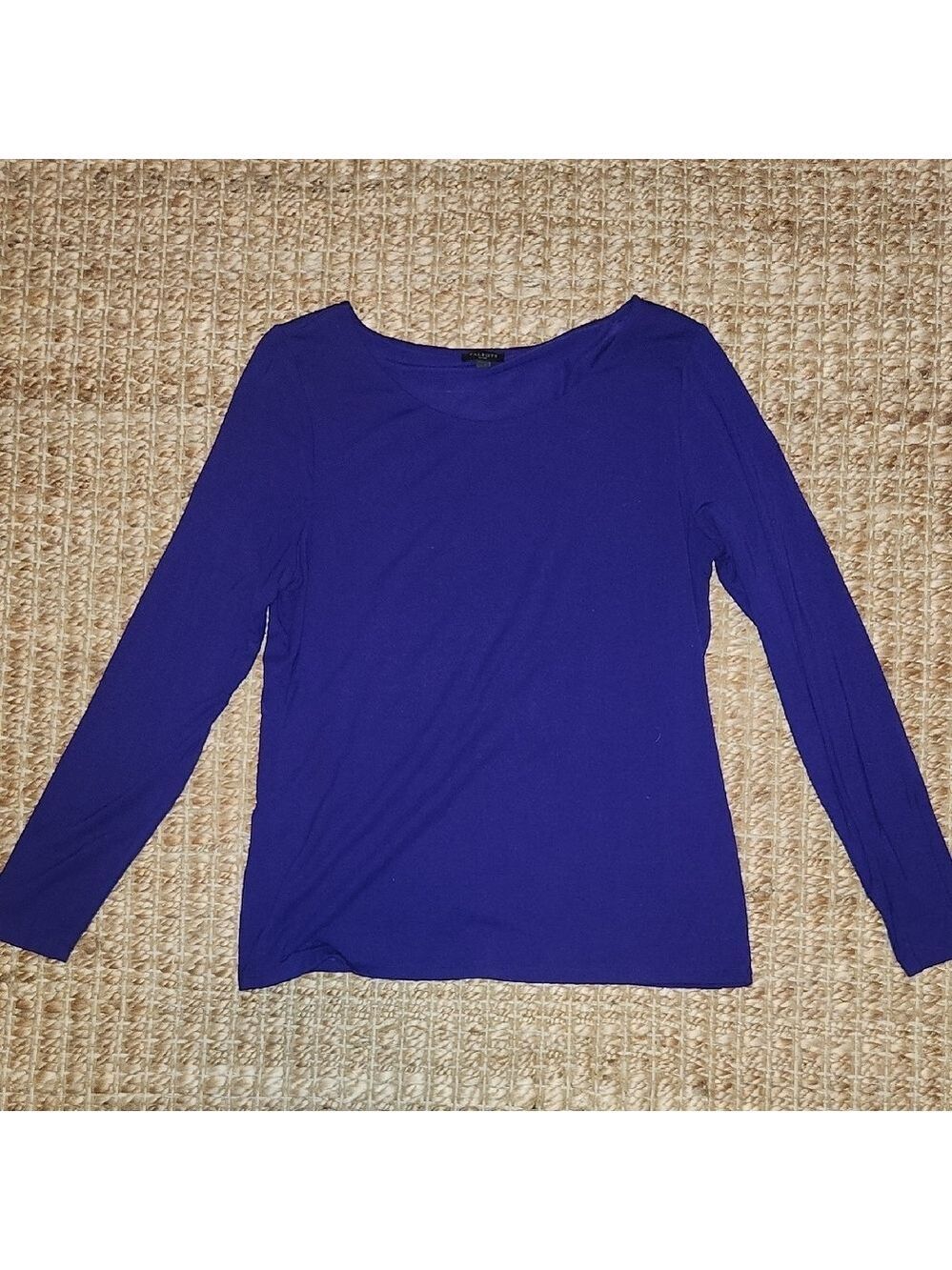 Talbots Royal Blue Soft Classic Everyday Long Sleeve Blouse